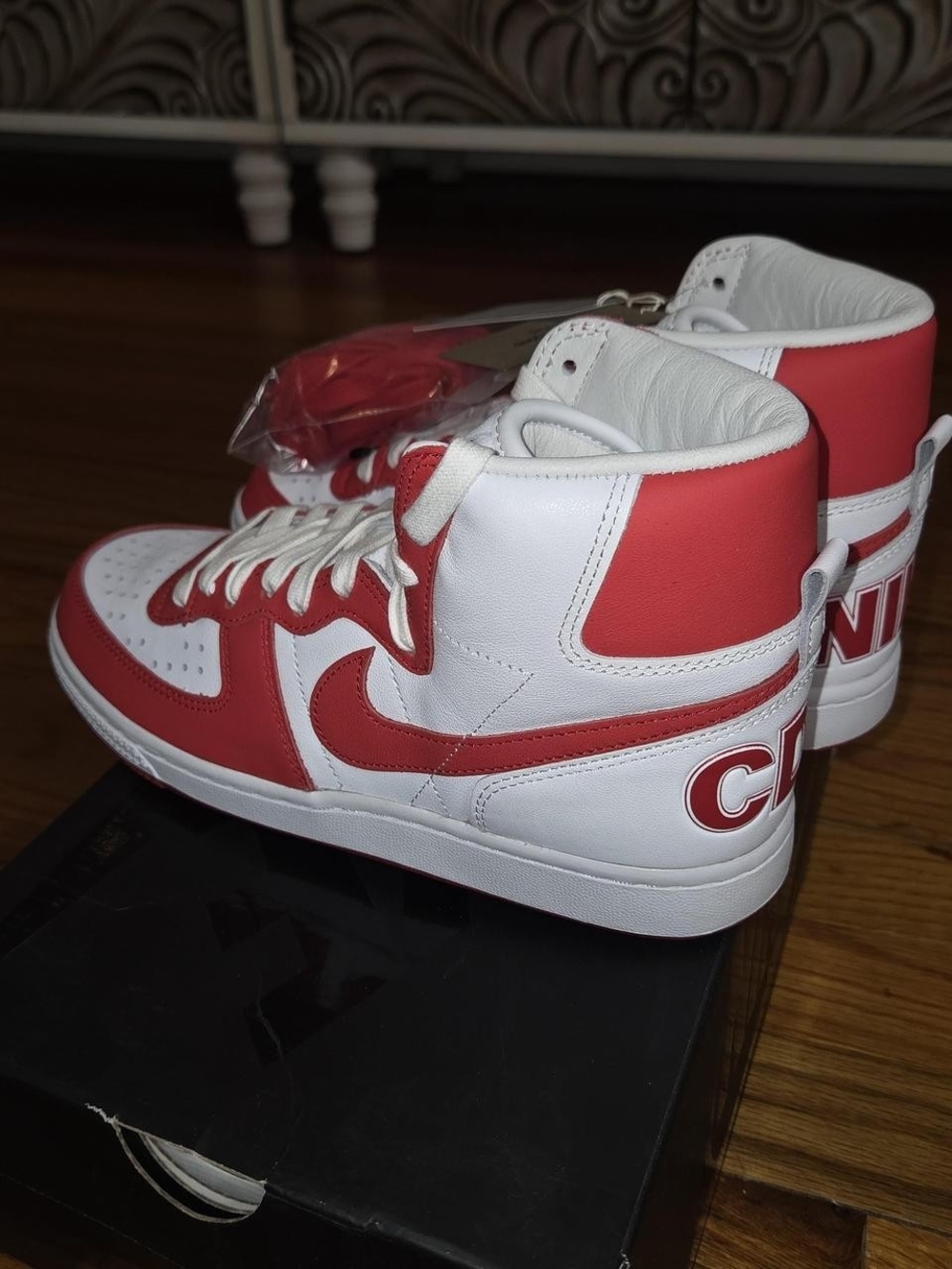 Nike Terminator High SP Comme des Garçons CDG Homme Plus Red White FD4159-102